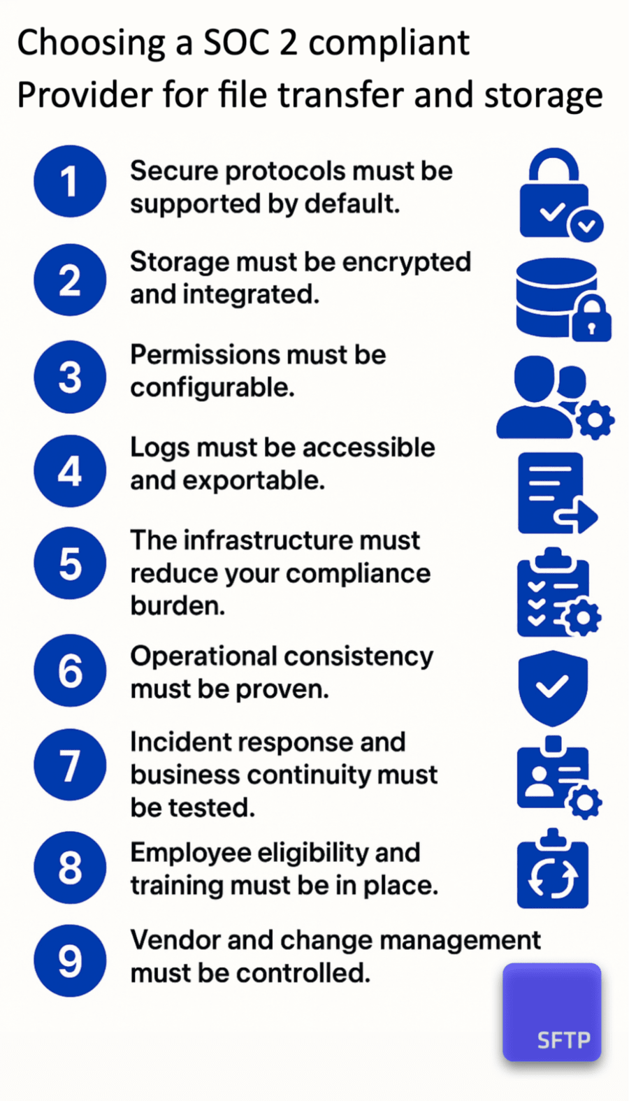 choosing a soc 2 compliant secure file transfer provider