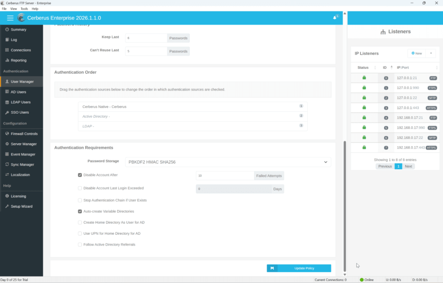 cerberus vs. sftp to go