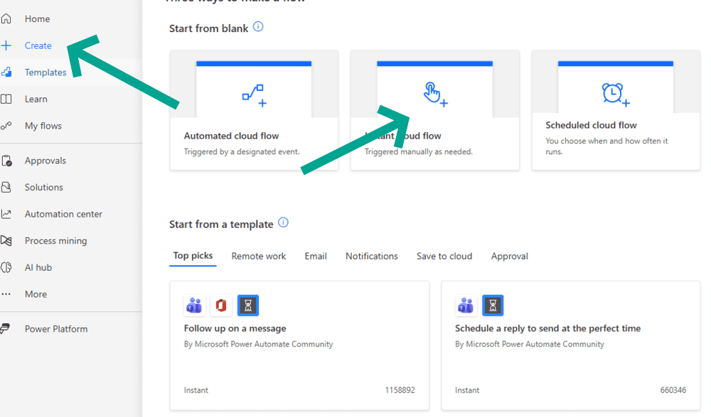 how to connect power automate to sftp