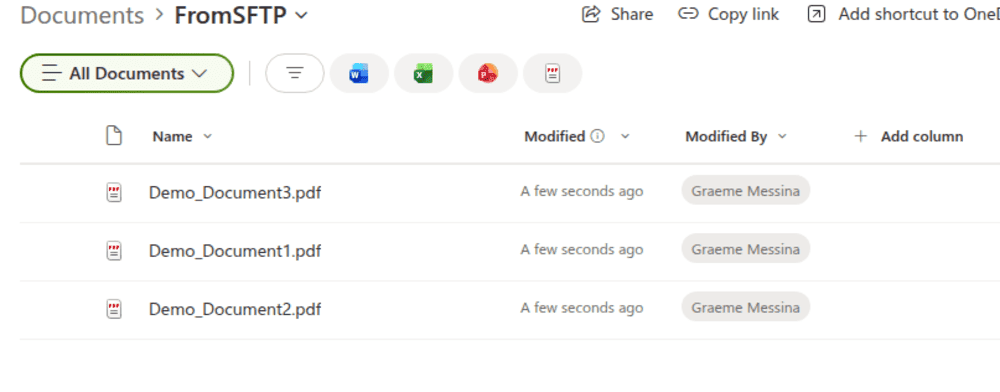 how to sync sftp to sharepoint