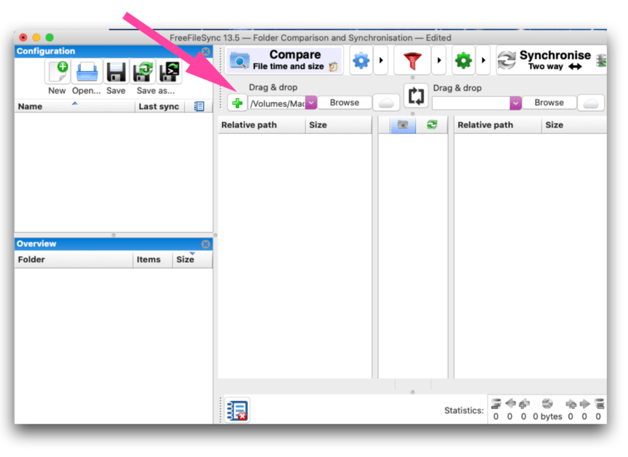 sync osx local folders to sftp