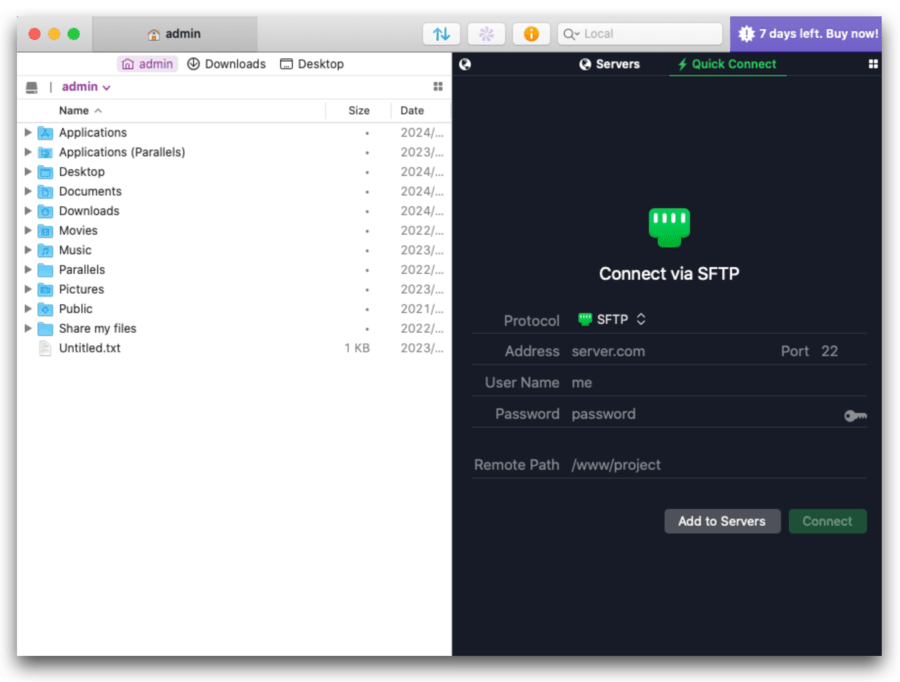 macbook sftp sync tools