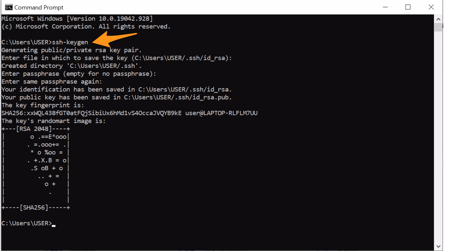 generate ssh key windows 10