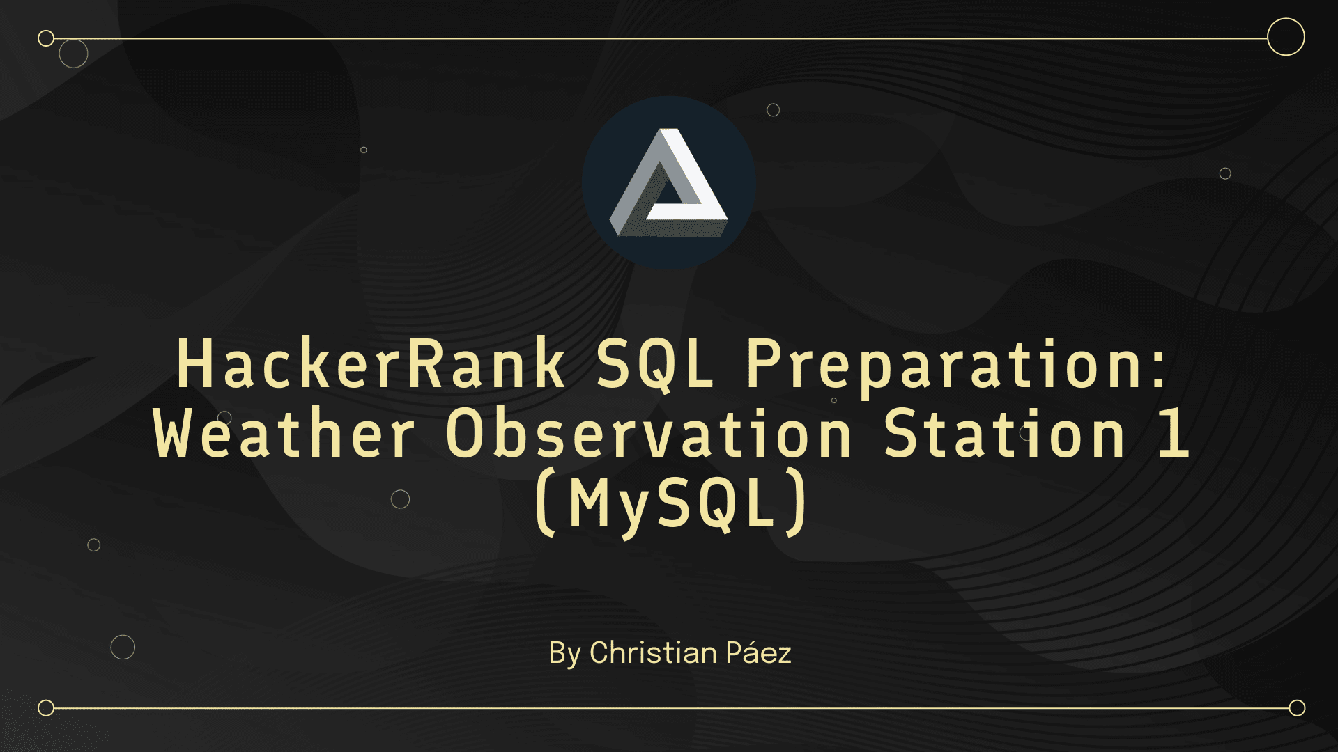 HackerRank SQL Preparation: Weather Observation Station 1(MySQL)