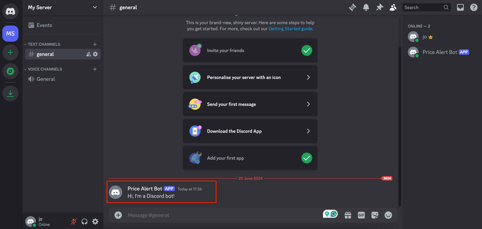 Discord bot sending a message in the channel.png