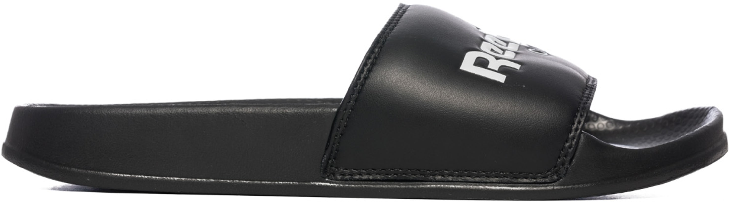reebok slides black