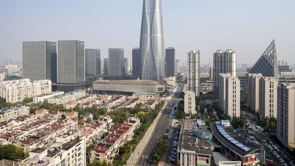 Exterior view of the Tianjin CTF Finance Center