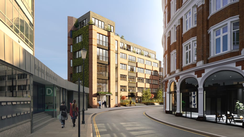Exterior of Holbein Gardens, Copyright Barr Gazetas, 2023