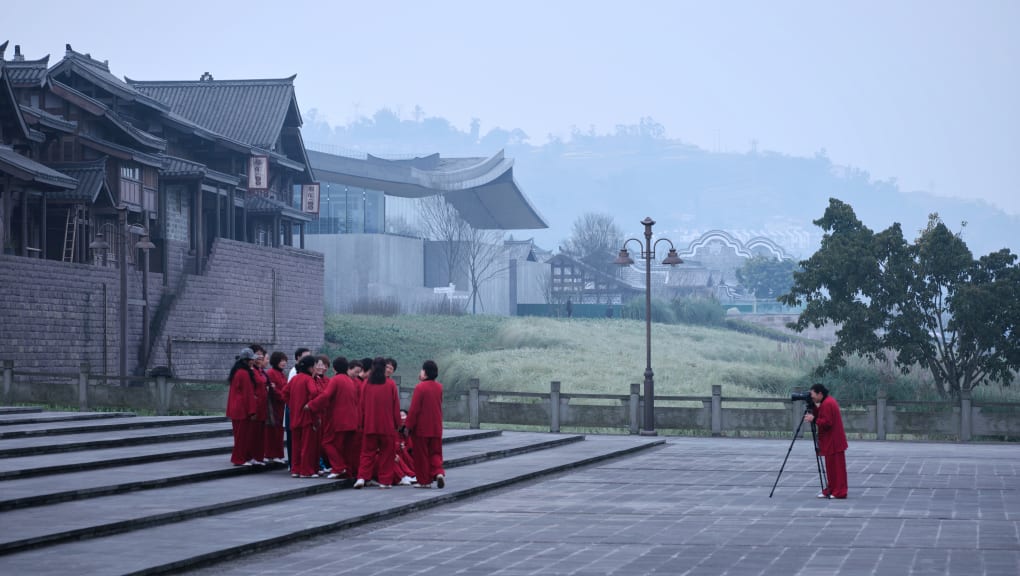 Visitors at Lizhuang Museum