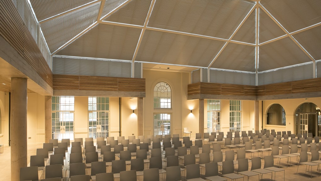 Courtyard atrium of St Comgall’s Community Hub
