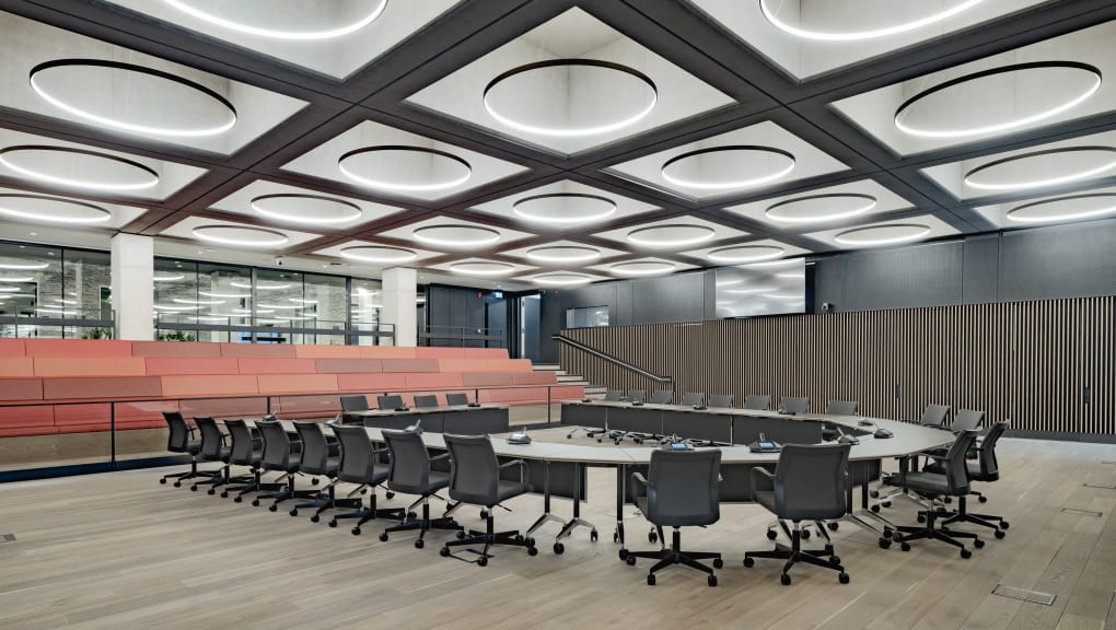 Interior of Council Chamber, Tower Hamlets Town Hall. Copyright Tim Soar