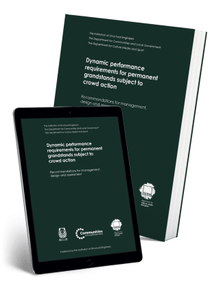 Dynamic performance requirements for permanent grandstands subject to crowd action