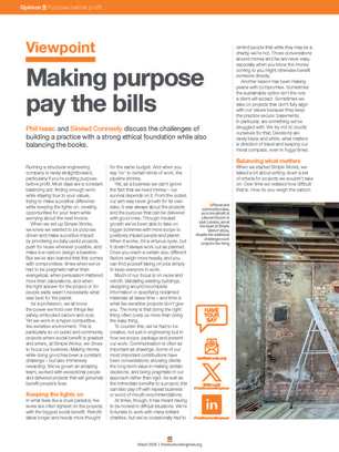 Viewpoint: Making purpose pay the bills