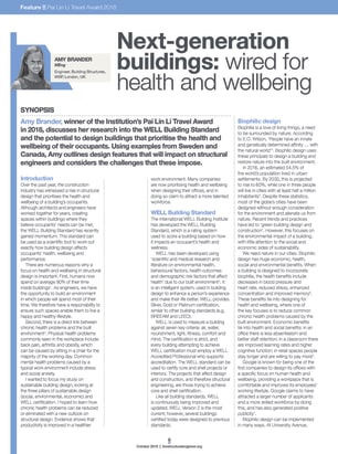 Next-generation buildings: wired for health and wellbeing