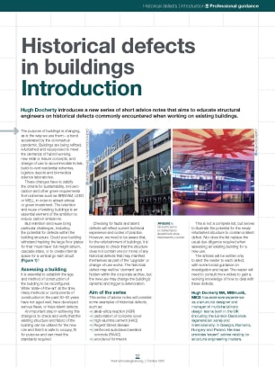 Historical defects in buildings – Introduction