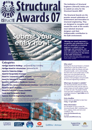 Structural Awards 2007 flyer