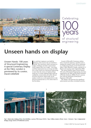Preview of 'Unseeen Hands: 100 years of Structural Engineering' due to open at the V and A on 17 Mar