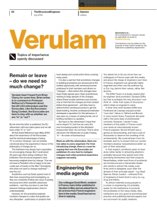 Verulam (readers' letters – July 2016)
