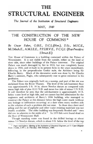 The Construction of the New House of Commons