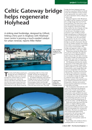Project: Celtic Gateway bridge helps regenerate Holyhead