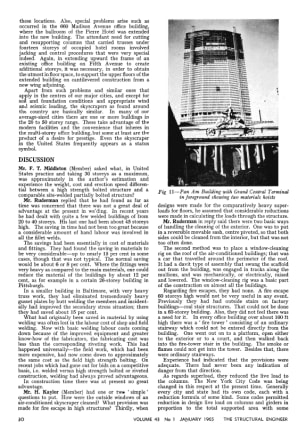Discussion. High-rise Steel Office buildings in the United States