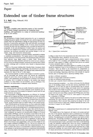 Extended Use of Timber Frame Structures