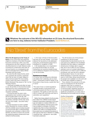 Viewpoint: No “Brexit” from the Eurocodes