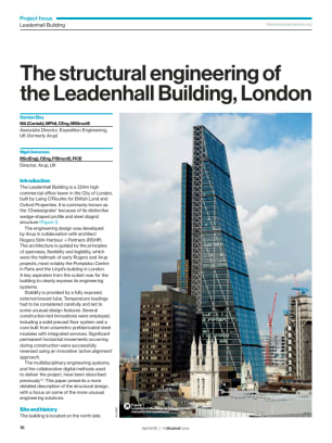 The structural engineering of the Leadenhall Building, London