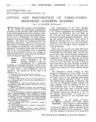 Earthquakes and Building Construction II - Lifting and Restoration of Three-Storey Reinforced Concre
