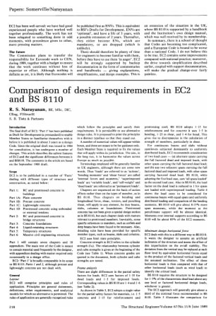 Comparison of Design Requirements in EC2 and BS 8110