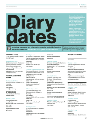 Diary dates (June 2018)