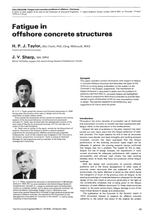 Fatigue in Offshore Concrete Structures