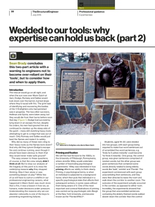 Wedded to our tools: why expertise can hold us back (part 2)
