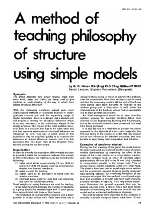 A Method of Teaching Philosophy of Structure using Simple Models