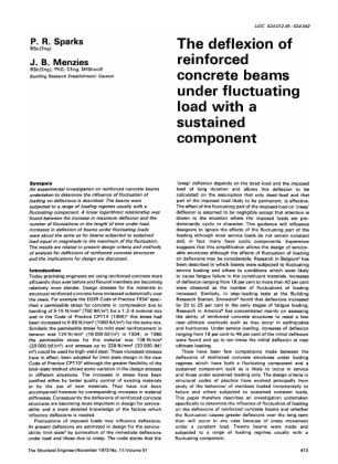 The Deflexion of Reinforced Concrete Beams Under Fluctuating Load with a Sustained Component
