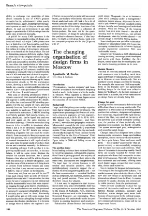 The Changing Organisation of Design Firms in Moscow