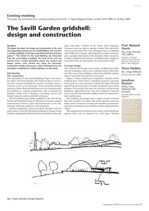 The Savill Garden gridshell: design and construction