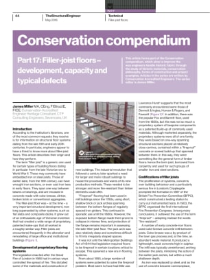Conservation compendium. Part 17: Filler-joist floors – development, capacity and typical defects