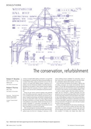 Conservation, refurbishment and re-use of buildings - Robert P. Bowles and Robert Thorne