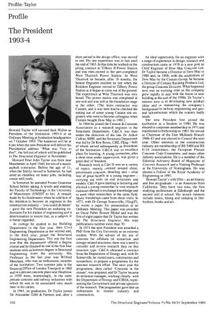 Profile. The President 1993-4