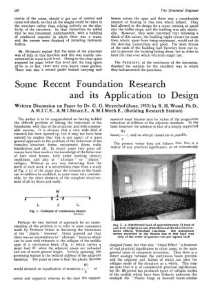 Some Recent Foundation Research and its Application to Design Written Discussion on Paper by Dr. G. 