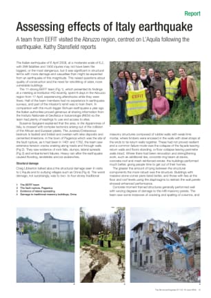 Assessing effects of Italy earthquake