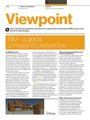 Viewpoint: BIM – a global consultant’s perspective