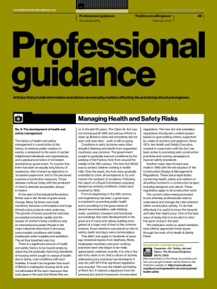 Managing Health & Safety Risks (No. 2): The development of health and safety management