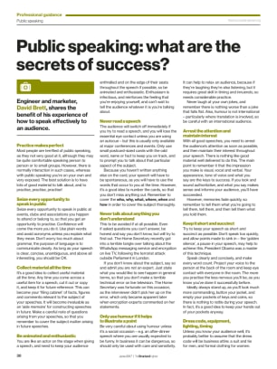 Public speaking: what are the secrets of success?