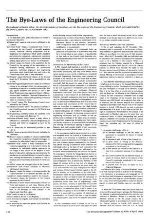 The Bye-Laws of the Engineering Council
