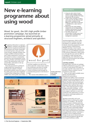 New e-learning programme about using wood