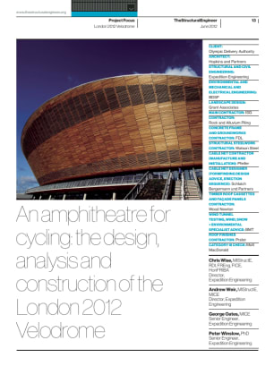 An amphitheatre for cycling: the design, analysis and construction of the London 2012 Velodrome