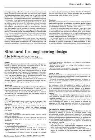 Structural Fire Engineering Design