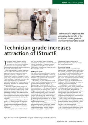 Technician grade increases attraction of IStructE